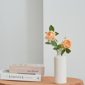 Ipek çiçek High-end düğün masa Centerpiece çift kafa çiçek toptan iç mekan ev dekorasyonu yapay ipek gül çiçek - Product Image 3