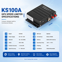 Limitador de Velocidad para Vehículos 4G GPS Certificado R89 KS100A, Regulador de Velocidad Electrónico Mecánico para Camiones, Cumplimiento de Seguridad para Flotas