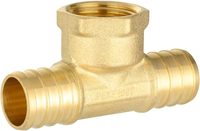 Raccord en T hexagonal femelle 3/4"Pex X 3/4"Pex X 1/2" NPT (PEX1807502-2) |   Raccords de plomberie en laiton à sertir Pex ASTM F1807
