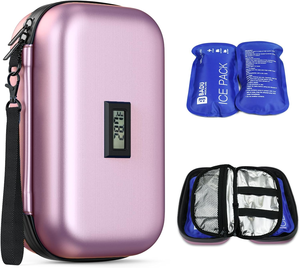 Estuche Portátil para Almacenamiento de Insulina, Bolsa Refrigeradora Médica, Organizador, Estuche de Viaje para Insulina con Pantalla de Temperatura - Product Image 2