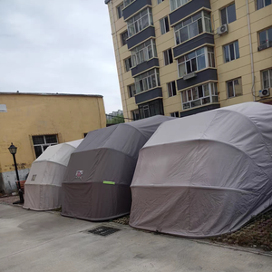 Tente de garage mobile portative de cadre en métal de pliage manuel simple pour des auvents de garage de voiture de <span class=keywords><strong>caravane</strong></span> de stationnement - Product Image 6