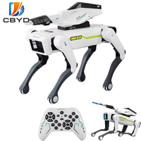 Robot chien éducatif intelligent CBYD avec écran tactile et application Wi-Fi, jouet télécommandé pour enfants, écran OLED Android 14