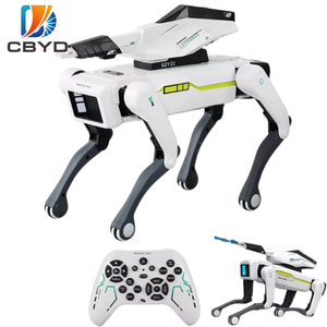 CBYD Jouet Robot Intelligent Multifonctionnel Amusant, Contrôlé par Application, pour l'Apprentissage STEM, Chien Robot Interactif RC Lanceur <span class=keywords><strong>de</strong></span> Balles, pour Enfants, Android 14 OLED - Product Image 1
