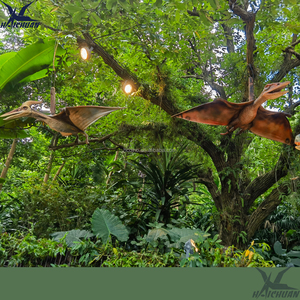 Proveedor Profesional de Modelos de Dinosaurios - Pterodáctilo Animatrónico Realista que Vuela en el Aire para Decoración de Parques Temáticos al Aire Libre - Product Image 5