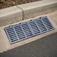 Grille de drainage en fonte ductile pour zone scolaire, système de drainage rectangulaire robuste pour l'eau