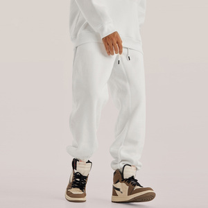 Manufacturer Wholesale <strong>Polyester</strong>/Cotton Embroidered Midweight <strong>Jogger</strong> Casual Men's High Quality Oversized Solid Color Sweatpants - Product Image 3