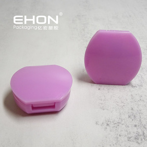 Wholesale Mini Double Layer Empty <b>Compact</b> Powder Case With Mirror Plastic Cosmetic Blush Container Eyeshadow Palette Packaging - Product Image 3