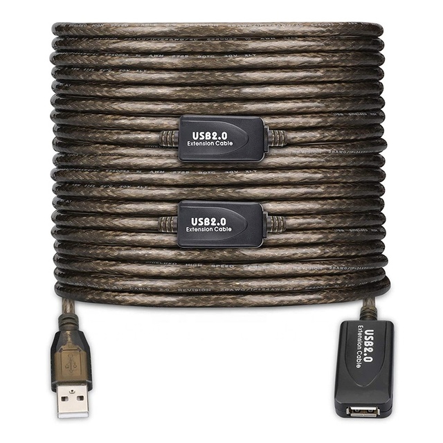 OEM Computer Male Female 5M 10M 15M 20M 25M 30M Data Transmission USB2.0 USB 2.0 Active Repeater Booster Chipset Extension Cable