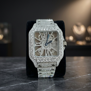 Reloj Mecánico Automático de Lujo para Hombre y Mujer, Cuadrado, de Acero Inoxidable y Cristal de Moissanita, Resistente al Agua hasta 10 Bares - Product Image 3