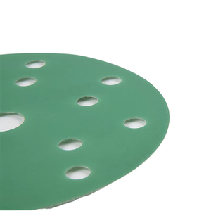 Papel de <span class=keywords><strong>Lija</strong></span> <span class=keywords><strong>Circular</strong></span> Verde de 150 mm (6 Pulgadas) con 15 Orificios y Revestimiento Posterior, con Excelente Resistencia al Desgarro - Product Image 5