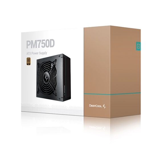 New DEEPCOOL PM750D Gold 80 Plus PC PSU ATX3.0 for Gaming Desktop Switching Power Supplies