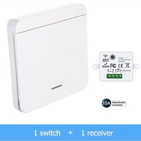 Système de maison intelligente sans fil DIY 85V-240V, ensemble de commutateurs à télécommande, récepteur de relais 433 MHz, contrôle de l'éclairage LED, code d'apprentissage 10A
