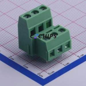 KF127A-5.08-2*3P Screw Terminal Block Through hole Component (THT),P=5.08mm Connector 2x3P 5.08mm Green Through Hole - Product Image 1