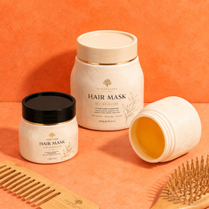 Pots cosmétiques vides en plastique PE de 500 ml, couleur personnalisée OEM, pour masque capillaire, cire capillaire, gommage corporel, <span class=keywords><strong>beurre</strong></span> corporel - Product Image 1