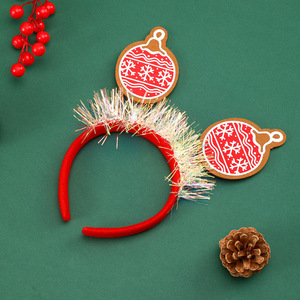 Nueva diadema navideña con lentejuelas de dibujos animados, pinza para el pelo navideña, decoración para fiestas para adultos y niños. - Product Image 4