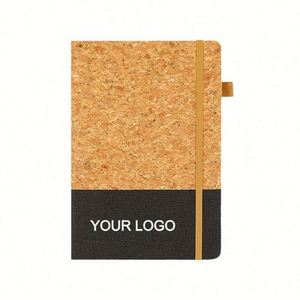 Cuaderno Ecológico A5 con Logotipo Personalizado, Forrado, con Cubierta de Corcho Natural Sostenible para Eventos Corporativos - Product Image 1
