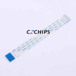 FFC-1.0-10P-100mm-B FFC Cable (Flexible Flat Cable) P=1mm Connector 10P 1mm 0.3mm Reverse - Product Image 1