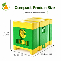Nouvelle boîte de reproduction légère en plastique pour reine d'abeilles, outil d'apiculture pour ferme apicole, fournie directement par l'usine