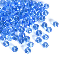 Perles en verre fantaisie électroplaquées 3A, perles en cristal colorées, perles plates à facettes, accessoires de bijoux DIY