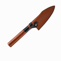 Couteaux de cuisine japonais faits à la main en acier inoxydable allemand de 7 pouces, couteau à sashimi, couteau de chef, couteau à sushi, couteau à fileter le saumon, manche en bois de rose