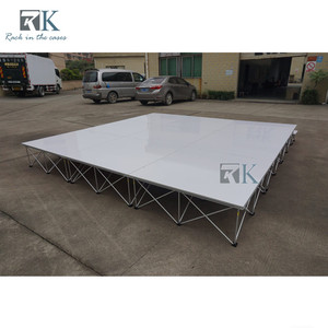 เวทีพับได้ RK สีขาว พร้อมผ้าคลุม  โครงสร้างอลูมิเนียมน้ำหนักเบา - Product Image 4