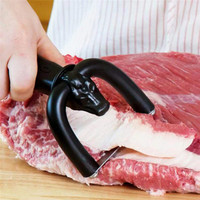 Outil manuel de dégraissage de la viande avec guide incurvé en U pour la préparation de la viande de porc, de bœuf, d'agneau, de bacon et de grillades