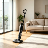 Aspirateur Laveur de Sols Sans Fil Portable, Nettoyage des Bords à 180 Degrés, Zéro Espacement, Auto-Nettoyage à un Bouton, Humide et Sec