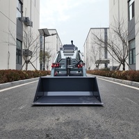 Aksesoris Mini Skid Steer Loader Serbaguna dan Bucket Skid Steer Loader dengan Penggantian Cepat untuk Pekerjaan Lanskap