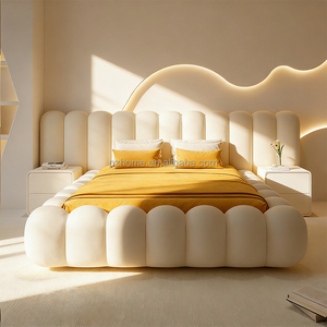 Letti Imbottiti Moderni in Tessuto Personalizzati e Lussuosi con Contenitore, per Letti Matrimoniali Grandi e King Size in Legno - Product Image 6