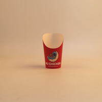 Gobelets en papier jetables pour frites inclinées, boissons et restauration, utilisation domestique, gobelets à œufs, logo personnalisé