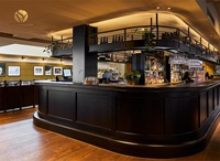 Comptoir de bar commercial sur mesure pour pub et club, design vintage, vente directe usine