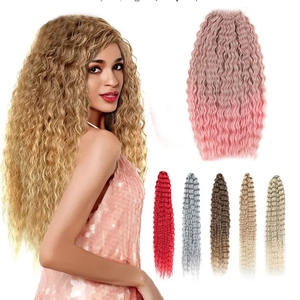 22 "Rusland Losse Deep Wave Twist Jessica Rose Body Super Lange Synthetische <span class=keywords><strong>Kinky</strong></span> <span class=keywords><strong>Afro</strong></span> Vlechten Krul Gehaakte Hair Extensions - Product Image 1