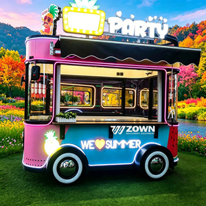 Gelato Ice Cream Food Cart Custom Mobile Dessert Cart Mobile Restaurant <b>Hot</b> <b>Dog</b> Food Cart Manufacturer Ice Cream Cart Food Truck - Product Image 4