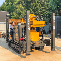 Plataforma de Perforación Hidráulica sobre Orugas con Motor Diésel HUAYAO CHANGCHAI, Ecológica, Máquina Perforadora de Pozos de Agua de hasta 400m