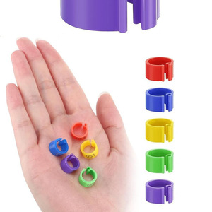 Bagues d'identification à clipser de 1 cm pour poussins, en plastique durable, pour poussins, petits oiseaux, cailles, pinsons, poulets de basse-cour - Product Image 4