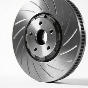 Lightweight Slotted Vented Stainless Steel Brake Disc Low Noise Anti-Fade Brake Rotor Wire EDM Technology for Electric Cars NEVs - Product Image 1