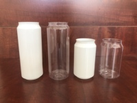 Boîte/bocal en plastique pour boissons/lait avec bouchon/fermeture métallique à ouverture facile