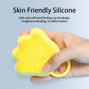 Silicone Pet <b>Bath</b> Brush <b>Dog</b> Spa Massage Comb <b>Dogs</b> Cats Shower Hair Grooming Combs <b>Dog</b> Cleaning Brush Pet Supplies - Product Image 6