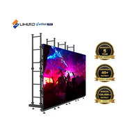 UHLED Kiralık 2.6 3.91 Led Ekran Asla Kararmayan Video Duvar Paneli 14.9ft*8.2ft 4.5m*2.5m Led Duvar Sahne Etkinlikleri Ekranı Dış Mekan