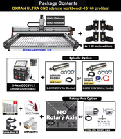 20% de réduction BulkMan3D Kit complet CNC OXMAN 4 axes haute vitesse avec système hors ligne 5 axes DDCSV4.1 + contre-porteuse rotative pour le bois, le plastique et le bricolage