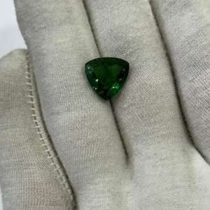 Pierre précieuse exclusivement rare 5 ct + pierre précieuse naturelle tsavorite trillion taillée pierre précieuse tsavorite en vrac - Product Image 3