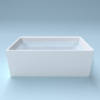 Pas cher Prix Salle De Bains Rectangle Acrylique Massage Baignoires Whirlpool Et Air Bubble Baignoire Coin Baignoire Douche