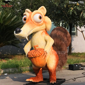 Animal World Simulação Realista Animal Modelo Animatronic Cartoon <span class=keywords><strong>Squirrel</strong></span> Robot para Amusement Park Zoo Exhibition - Product Image 2