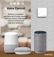 1 2 3 4 Gang Interruptor de luz inteligente Z-wave Alexa Smart Life Interruptores de control remoto Smart Home