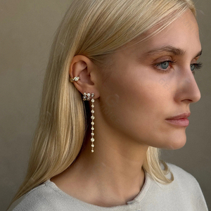 Ensemble de bijoux Gemnel Mini en argent 925, alliance éternelle avec serti de diamants CZ ronds et bombés - Product Image 3