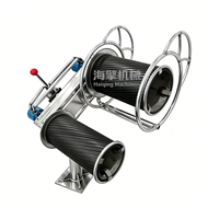 Treuil hydraulique à deux roues pour filet de pêche, force de traction de 1 à 2 tonnes, 16 MPa, treuil marin pour utilisation sur le pont de petits bateaux