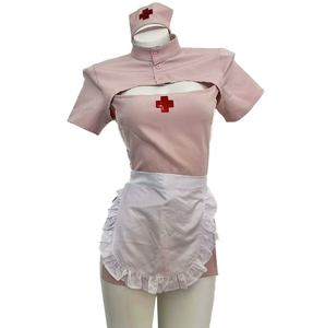 Vendita calda Sexy donna trasparente dolce da <span class=keywords><strong>infermiera</strong></span> gioco di ruolo Lingerie abbigliamento da <span class=keywords><strong>infermiera</strong></span> di moda con abito seduzione da gioco a manica corta - Product Image 4