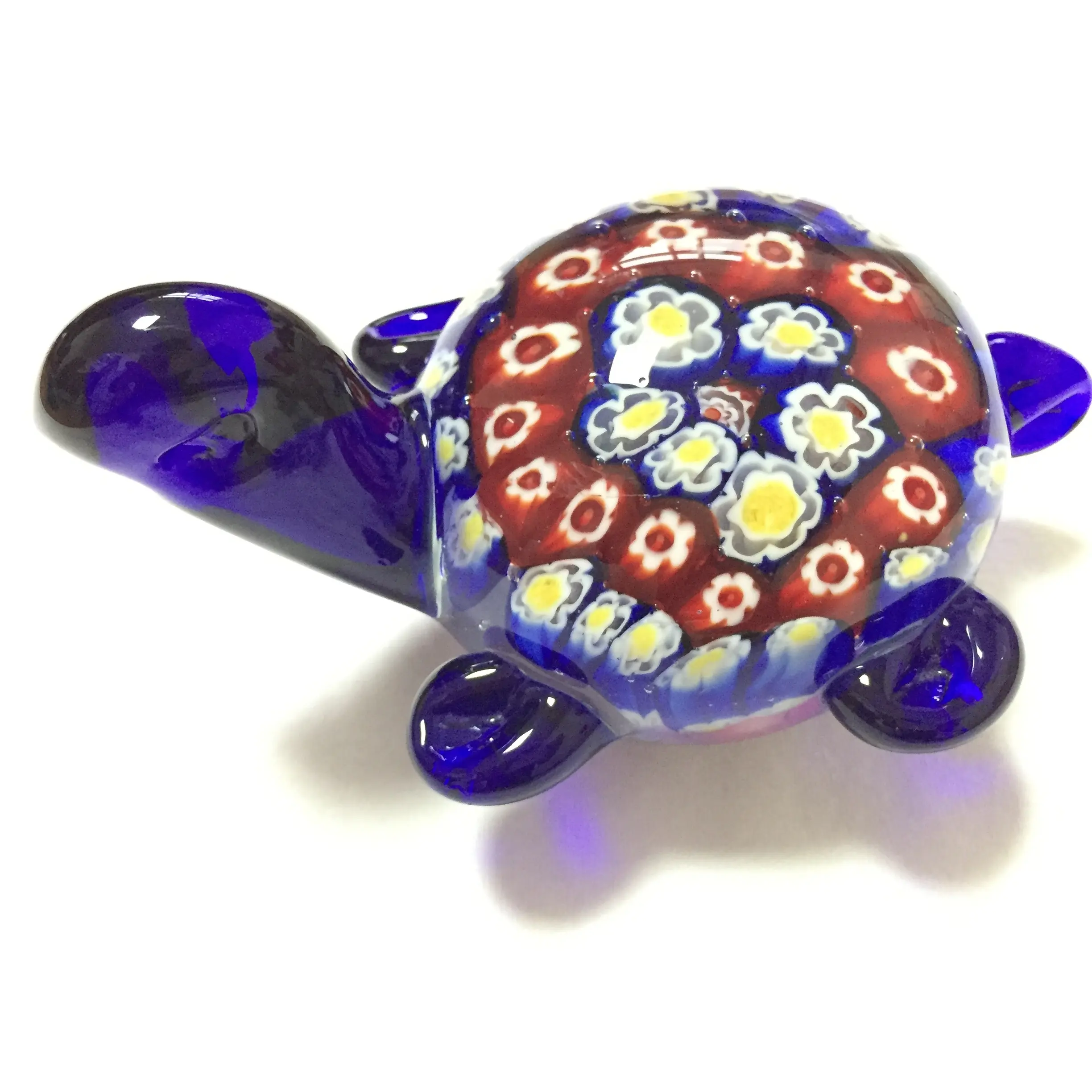 Venda quente Decorativo Personalizado Multicolorido Tartaruga De Vidro Da Arte