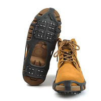 Crampons antidérapants pour chaussures/bottes, crampons à glace, crampons à neige, 24 pointes en acier