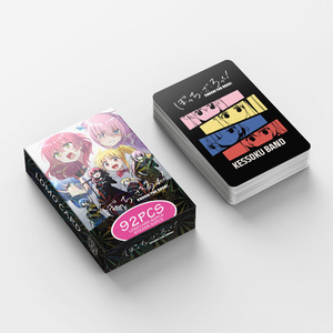 92 unids/caja dibujos animados Bocchi the Rock Gotoh <span class=keywords><strong>Hitori</strong></span> 60 Uds tarjeta Lomo 32 Uds pegatinas accesorios de Cosplay tarjetas de Anime de papel coleccionables - Product Image 3